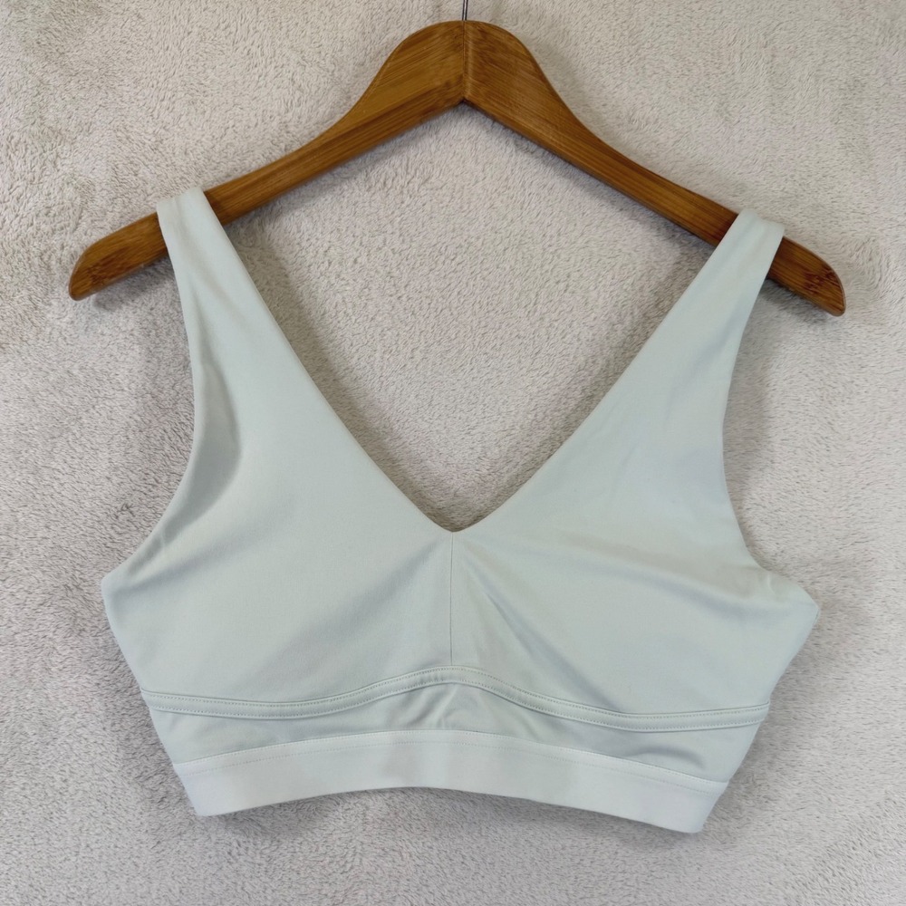 Fabletics All Day Everyday Adjustable Padded Sports Bra Womens Size M Mint Green